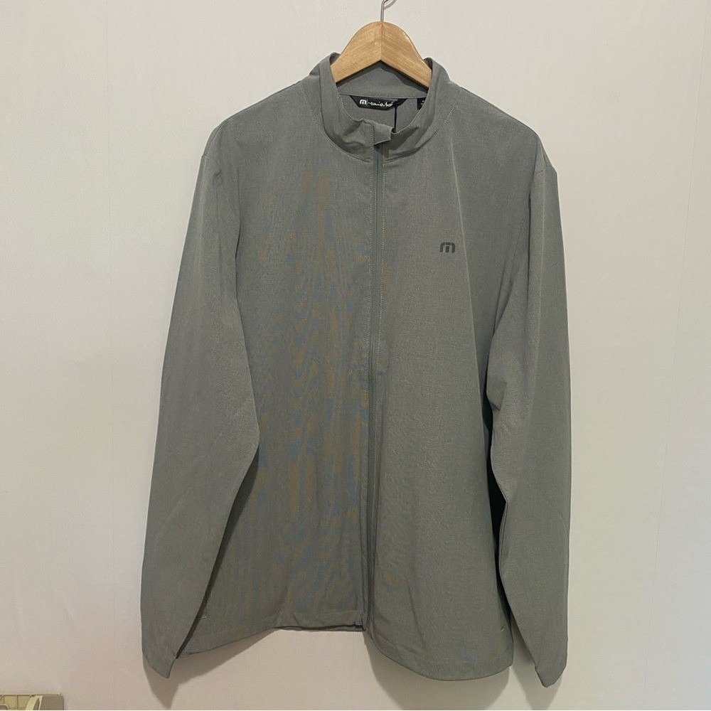 Travis Mathew Prestige 777 XL Full Zip Jacket Gray Lightweight Golf Layer NWT